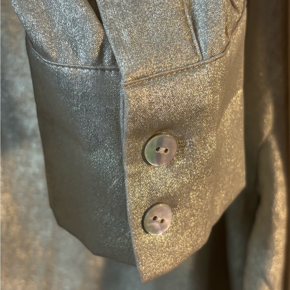 Soft Surroundings Gigi Tunic Blouse Champagne Gold Large Lagenlook Career Party - Picture 5 of 10